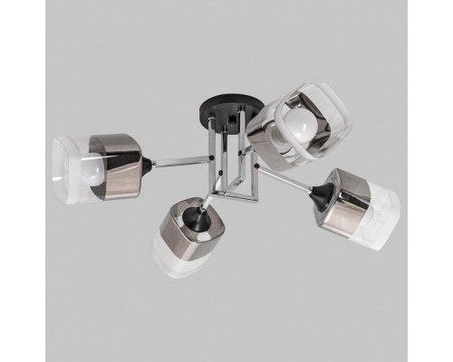 Потолочная люстра Imex MD.2184 MD.2184-4-S-BK+CH Потолочная люстра Imex MD.2184 MD.2184-4-S-BK+CH