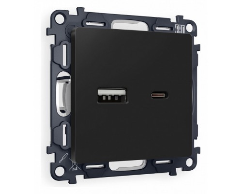 Розетка 2хUSB type A и C без рамки Ambrella Volt Quant MA811010 Розетка 2хUSB type A и C без рамки Ambrella Volt Quant MA811010