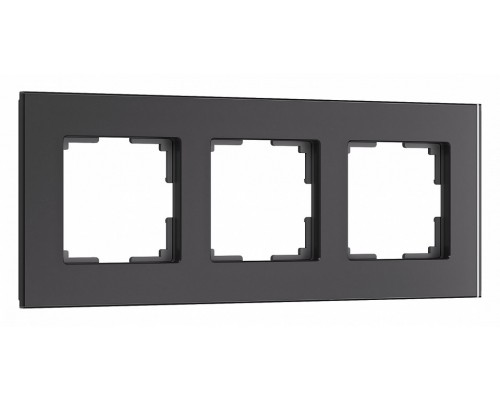 Рамка на 3 поста Werkel Senso (черный, стекло soft-touch) W0033108 Рамка на 3 поста Werkel Senso (черный, стекло soft-touch) W0033108