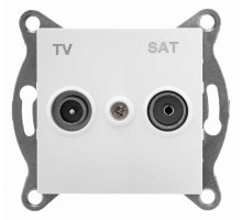 ТВ-розетка и SAT-розетка оконечная без рамки Gusi Electric UGRA С11ТS1-001