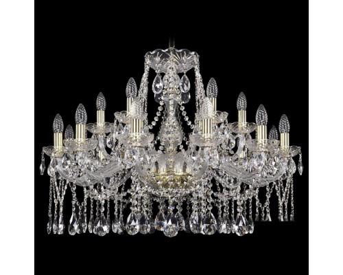 Подвесная люстра Bohemia Ivele Crystal 1413 1413/12+6/300/G Подвесная люстра Bohemia Ivele Crystal 1413 1413/12+6/300/G