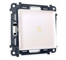 Выключатель одноклавишный с подсветкой без рамки Ambrella Volt Quant MA202010