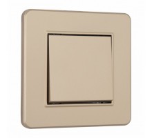 Выключатель одноклавишный Arte Milano SET16-1 SET16-1-30-1 shampan