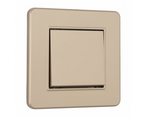 Выключатель одноклавишный Arte Milano SET16-1 SET16-1-30-1 shampan