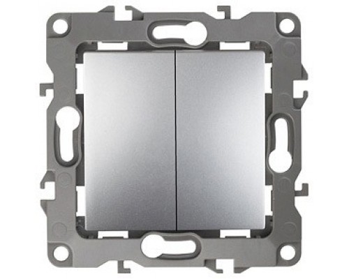 Переключатель двухклавишный без рамки Эра Эра 12 12-1004-03