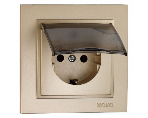 Розетка с заземлением с крышкой Mono Electric Despina 102-222221-118 Розетка с заземлением с крышкой Mono Electric Despina 102-222221-118