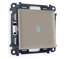 Выключатель одноклавишный с подсветкой без рамки Ambrella Volt Quant MA362020