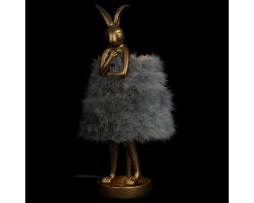 Настольная лампа декоративная Loft it Lapine 10315/A Grey fluff Настольная лампа декоративная Loft it Lapine 10315/A Grey fluff
