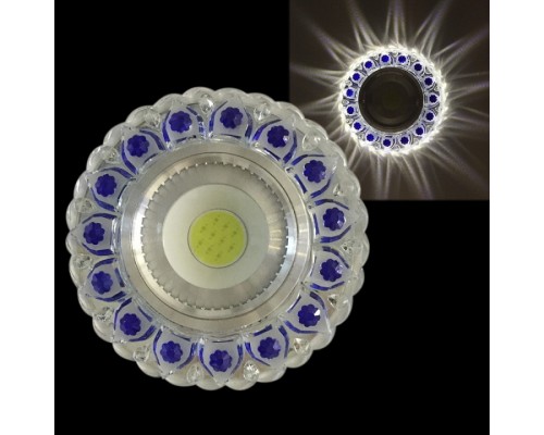 Встраиваемый светильник  42237-9.0-001PL MR16+LED3W CL/BL