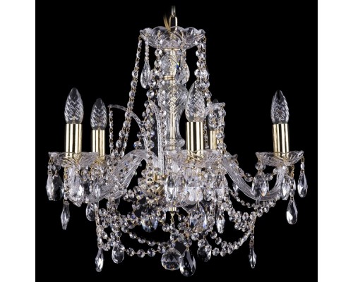 Подвесная люстра Bohemia Ivele Crystal 1411 1411/5/160/G Подвесная люстра Bohemia Ivele Crystal 1411 1411/5/160/G
