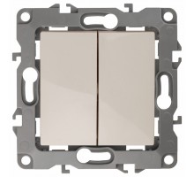 Переключатель двухклавишный без рамки Эра Эра 12 12-1106-02