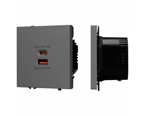 Розетка 2хUSB type A и C без рамки Arlight SCT 054319