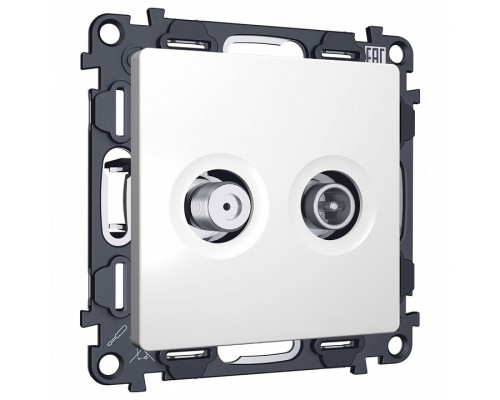ТВ-розетка и SAT-розетка оконечная без рамки Ambrella Volt MA MA133310