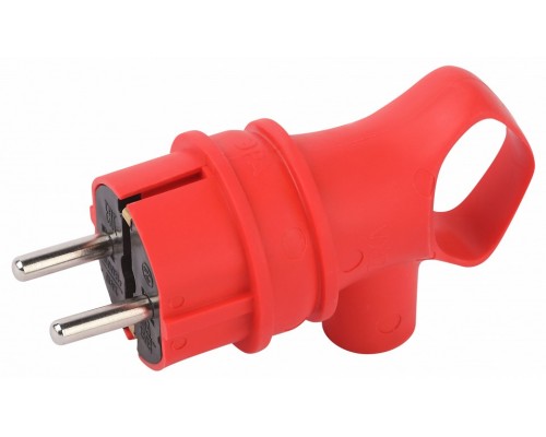 Вилка угловая с заземлением Эра  VX12-R-IP44