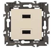 Розетка 2хUSB type A без рамки Эра Эра Elegance 14-4110-02