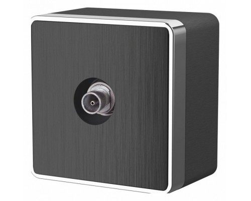 ТВ-розетка Werkel Gallant (графит рифленый) W5083004 ТВ-розетка Werkel Gallant (графит рифленый) W5083004