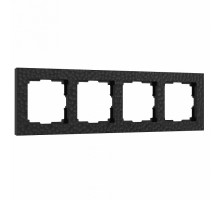 Рамка на 4 поста Werkel Hammer черный W0042408
