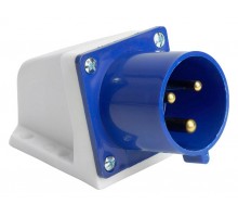 Вилка угловая 2P+PE Stekker ST 49445