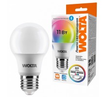 Лампа светодиодная Wolta  E27 11Вт 3000 - 6500K WSTD-A60-11WRGBE27-SH