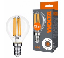 Лампа светодиодная Wolta  E14 15Вт 4000K WF-G45-15W4KE14