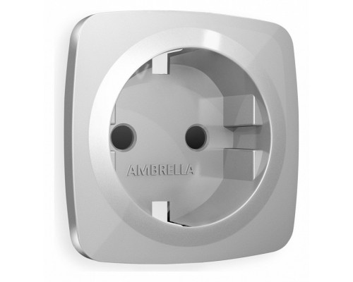 Накладка для розетки с заземлением и со шторками Ambrella Volt Quant OP4070 Накладка для розетки с заземлением и со шторками Ambrella Volt Quant OP4070