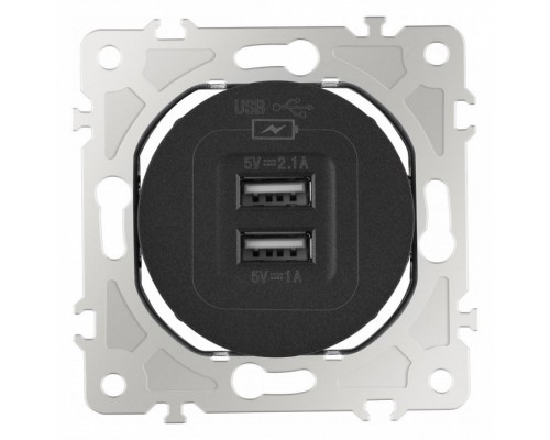 Розетка USB, без рамки Arte Milano am-202 202.46-1.black Розетка USB, без рамки Arte Milano am-202 202.46-1.black