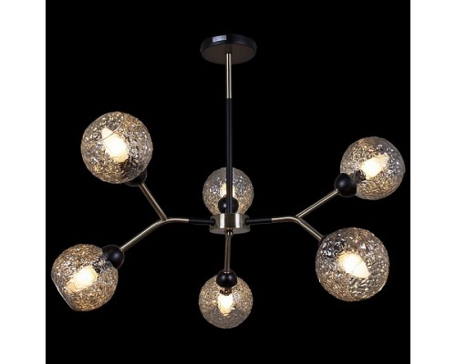 Люстра на штанге ILLUMICO  IL0268-6PSQ-79 BK AB