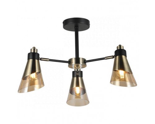 Люстра на штанге Imex MD.51902 MD.51902-3-S-BK+AB Люстра на штанге Imex MD.51902 MD.51902-3-S-BK+AB