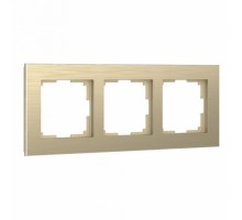 Рамка на 3 поста Werkel Aluminium (шампань) W0031711