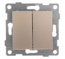 Выключатель двухклавишный без рамки Gusi Electric BRAVO С10В2-027