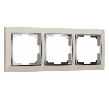 Рамка на 3 поста Werkel Snabb (слоновая кость/хром) W0031903