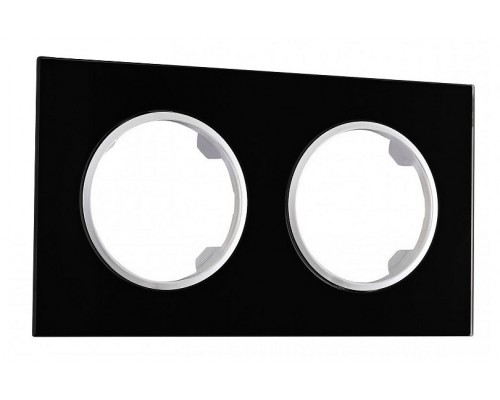 Рамка на 2 поста Arte Milano am-502.01 502.01-2.black Рамка на 2 поста Arte Milano am-502.01 502.01-2.black