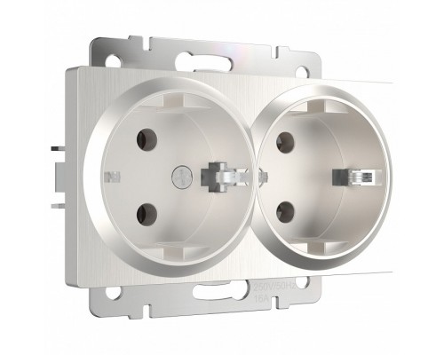 Розетка двойная с заземлением без рамки Werkel W117 5 W1172013 Розетка двойная с заземлением без рамки Werkel W117 5 W1172013