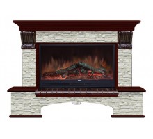 Комплект из электрокамина напольного и портала (149x42x108.5 см) Бостон К ГО Premier S86 БК860013