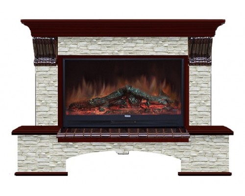 Комплект из электрокамина напольного и портала (149x42x108.5 см) Бостон К ГО Premier S86 БК860013 Комплект из электрокамина напольного и портала (149x42x108.5 см) Бостон К ГО Premier S86 БК860013