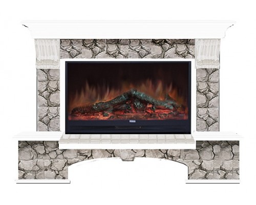 Комплект из электрокамина напольного и портала (149x42x108.5 см) Бостон К Карелия Premier S86 БК860025 Комплект из электрокамина напольного и портала (149x42x108.5 см) Бостон К Карелия Premier S86 БК860025