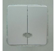 Выключатель двухклавишный без рамки Imex 1188L 1188L-S340