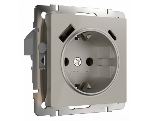 Розетка с заземлением и со шторкой и 2хUSB type A и C, без рамки Werkel дымчатый W1271704 Розетка с заземлением и со шторкой и 2хUSB type A и C, без рамки Werkel дымчатый W1271704