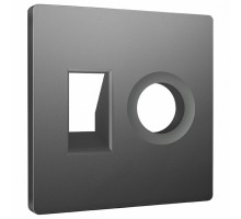 Накладка для ТВ-розетки и RJ-11 или RJ-45 Ambrella Volt ALFA AP6625