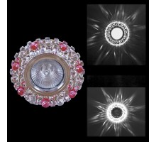 Встраиваемый светильник  00755-9.0-001CN MR16+LED3W CL+PK