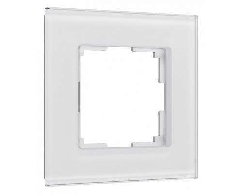 Рамка на 1 пост Werkel Senso (белый, стекло soft-touch) W0013101 Рамка на 1 пост Werkel Senso (белый, стекло soft-touch) W0013101