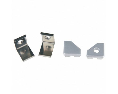 Набор заглушек и скоб для профиля Uniel UFE-N03 SILVER A POLYBAG UL-00000623 Набор заглушек и скоб для профиля Uniel UFE-N03 SILVER A POLYBAG UL-00000623