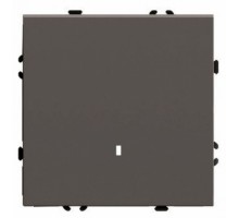 Выключатель одноклавишный с подсветкой без рамки Stekker Эмили 49915