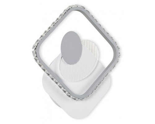 Накладной светильник Ambrella Ice 1 FA266 WH/GR белый/серый LED 3000K+6400K 16W 310*270*50 Накладной светильник Ambrella Ice 1 FA266 WH/GR белый/серый LED 3000K+6400K 16W 310*270*50