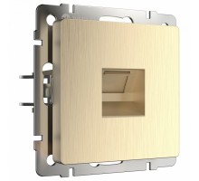 Розетка Ethernet RJ-45 без рамки Werkel шампань рифленый W1181010