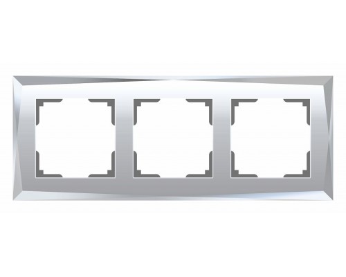 Рамка на 3 поста Werkel Diamant (зеркальный) W0031220 Рамка на 3 поста Werkel Diamant (зеркальный) W0031220
