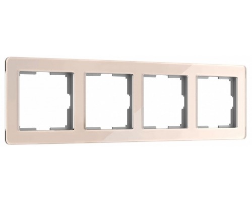 Рамка на 4 поста Werkel Acrylic (айвори) W0042743 Рамка на 4 поста Werkel Acrylic (айвори) W0042743