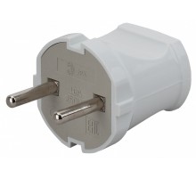 Вилка прямая без заземления Эра  Vx1-W