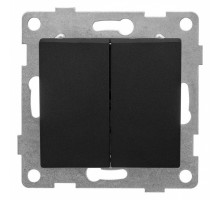 Выключатель двухклавишный без рамки Gusi Electric BRAVO С10В2-010