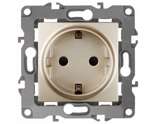 Розетка с заземлением, без рамки Эра Эра 12 12-2101-04